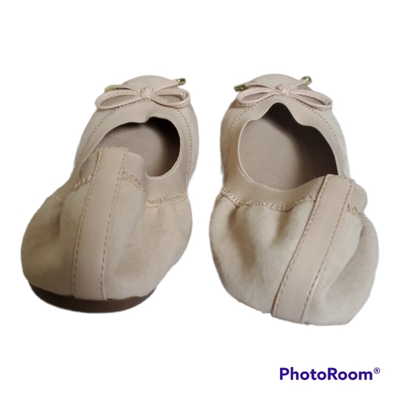 ALDO Blush Pink Bow Tie Flats Shoes - Size 5 / 35 - Picture 4 of 5